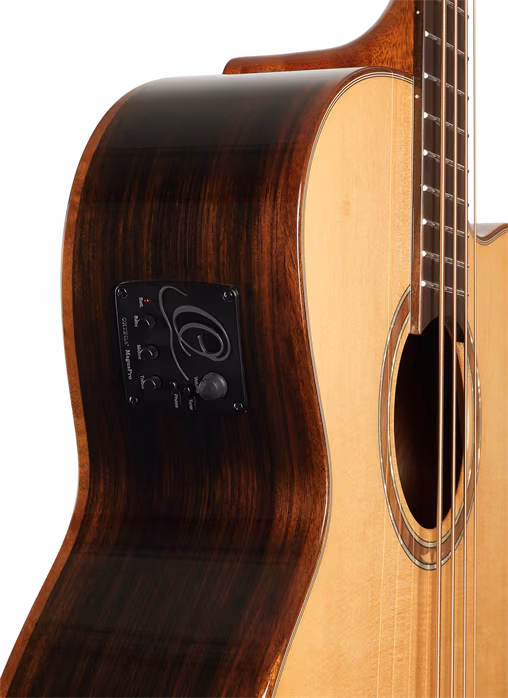 Ortega Stripedsu ACB - Elektroakustyczna gitara basowa