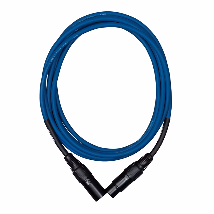 Cascha Standard Line Mic Cable Blue 2m - Kabel mikrofonowy