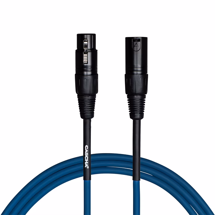 Cascha Standard Line Mic Cable Blue 3m - Kabel mikrofonowy
