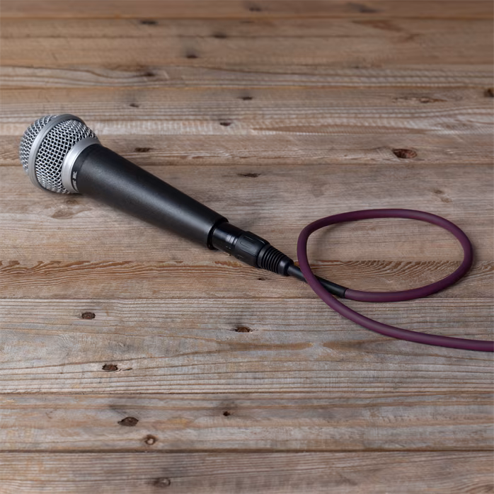 Cascha Standard Line Mic Cable Purple 2m - Kabel mikrofonowy