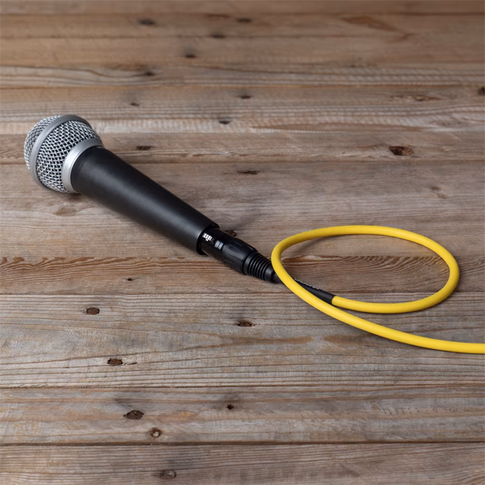Cascha Standard Line Mic Cable Yellow 3m - Kabel mikrofonowy