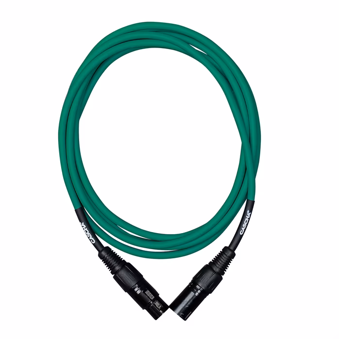 Cascha Standard Line Mic Cable Green 9m - Kabel mikrofonowy