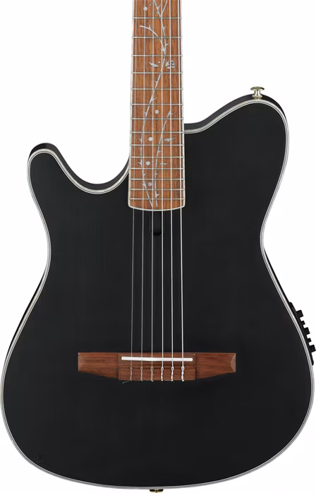 Ibanez TOD10NL Transparent Black (zanowny) - Leworęczna elektroakustyczna gitara klasyczna