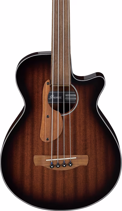 Ibanez AEGB24FE Mahogany Sunburst - Elektroakustyczna gitara basowa