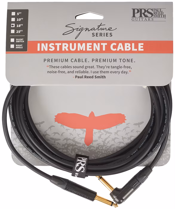 PRS Signature Instrument Cable 18' Angled - Kabel instrumentalny