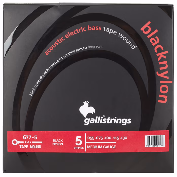 Galli BASS BLACK NYLON 5-Strings  G77-5 - Struny do gitary basowej