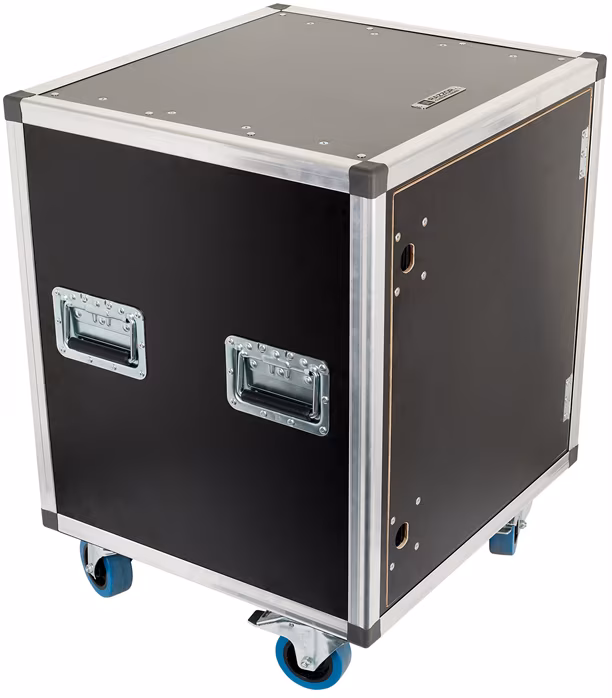 Razzor Cases FUSION 12U sliding door rack 415 with suspension, with wheels - Rack case