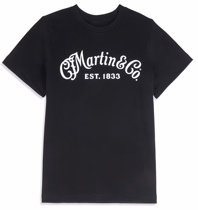 Martin Youth Tee Black/White Logo XL - Koszulka
