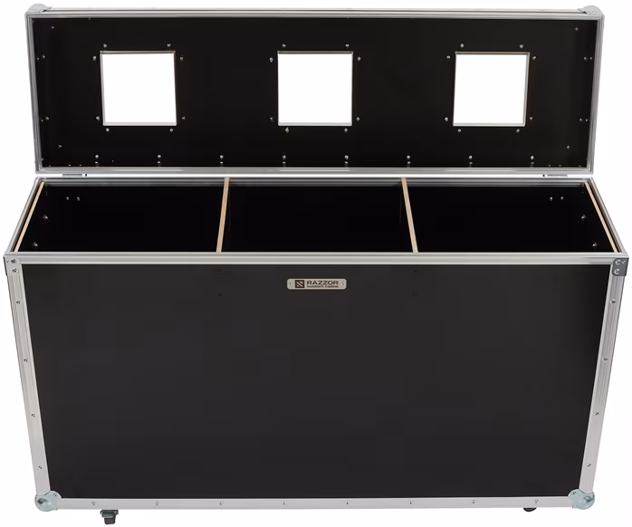 Razzor Cases Waste bin for sorted waste - 3 compartments - Transport case