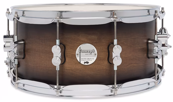 PDP 14" x 6,5" Concept Maple Satin Charcoal Burst Lacquer - Werbel