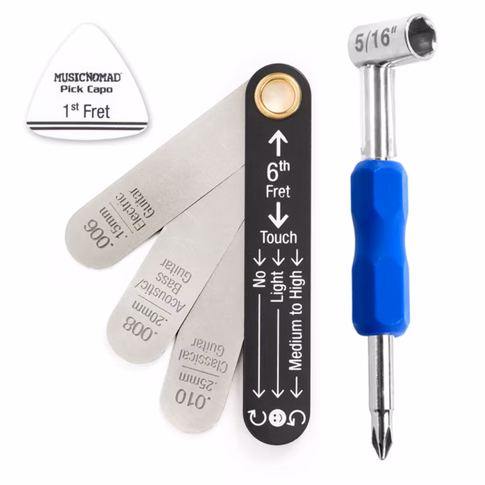 Music Nomad Truss Rod Neck Relief Measure & Adjust Kit for Gibson & PRS (USA) Guitars - Narzędzia