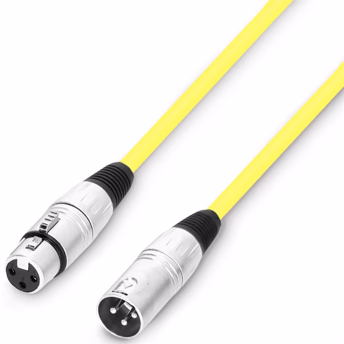 Adam Hall 3 STAR MMF 0050 YEL - Kabel mikrofonowy