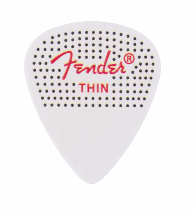 Fender 351 Dotted Celluloid Picks 12-Pack Thin - Kostki