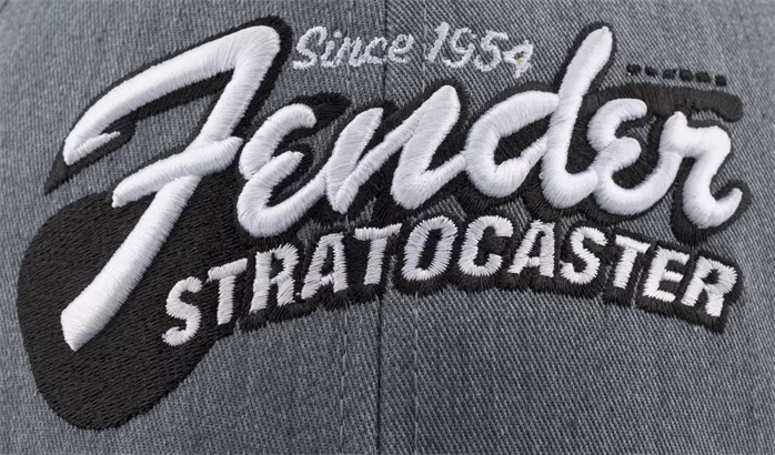 Fender Stratocaster Guitar Hat Heather Gray - Bejsbolówka