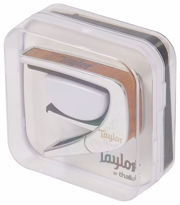 Thalia Taylor Koa Black Logo Chrome - Kapodaster