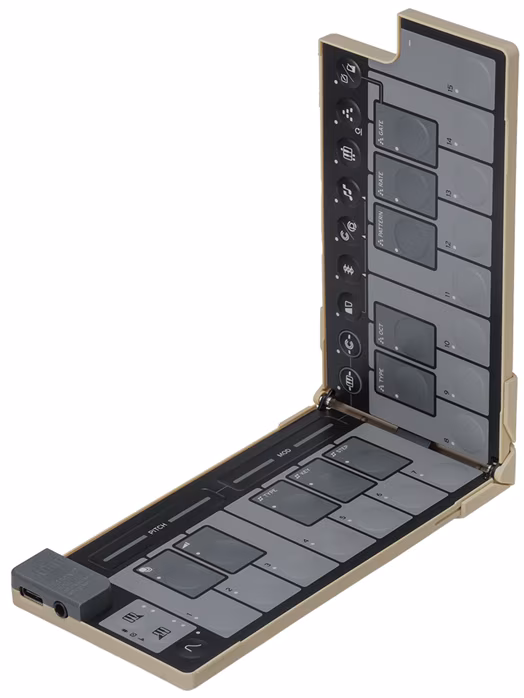 Korg nanoKEY Fold Sand Beige (rozpakowane) - Keyboard USB/MIDI
