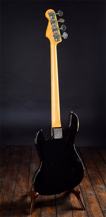 Fender 1971 Jazz Bass Custom Color Black - Elektryczna gitara basowa
