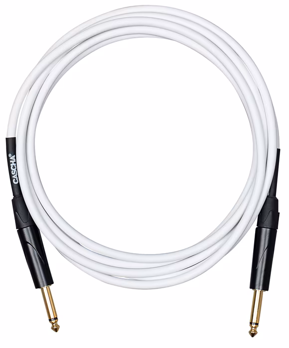 Cascha Advanced Line Guitar Cable White 3m    - Kabel instrumentalny