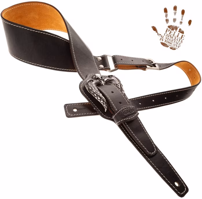 Magrabò Reverse Buckle RS Core Black 7 cm - Pas gitarowy