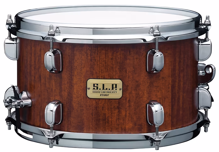 Tama S.L.P. Mod Bubinga Snare Drum 12" x 7" - Satin Bubinga/Chrome HW - Werbel
