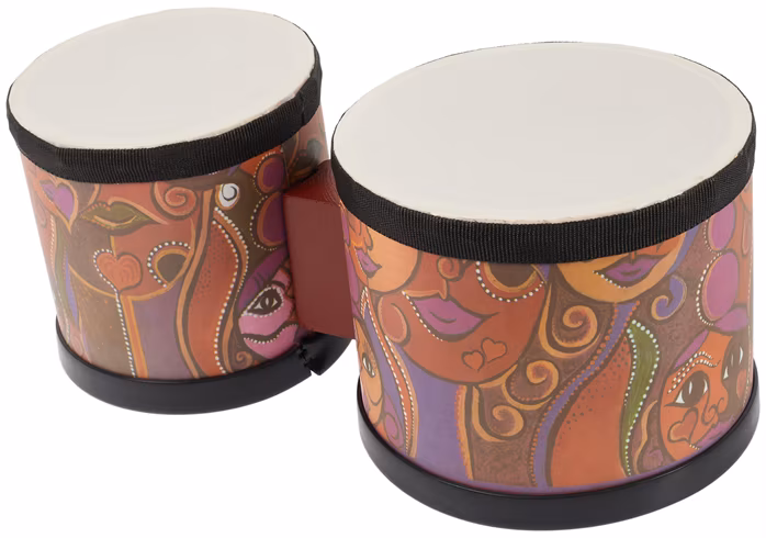 PP World Percussion Mini Bongos with Beaters - Mini bongosy