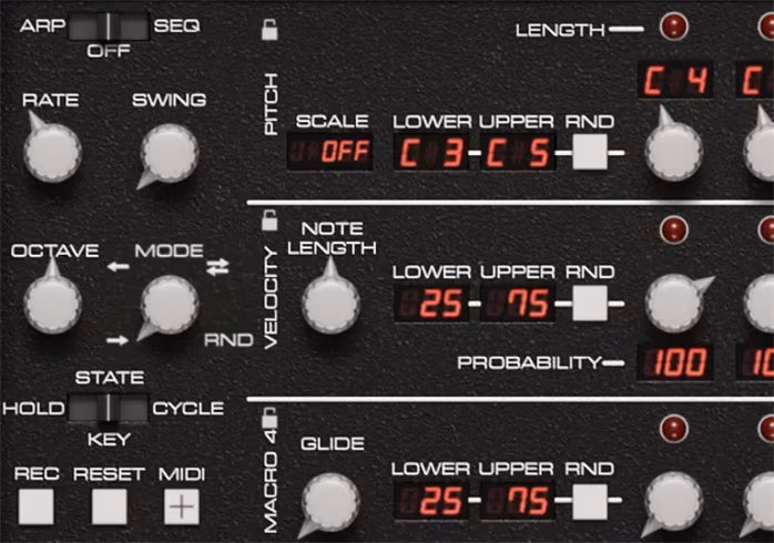 GFORCE Oberheim OB-1 - Oprogramowanie