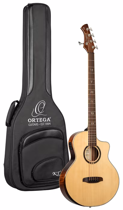 Ortega KTSM2-5 Ken Taylor Signature NAT - Elektroakustyczna gitara basowa