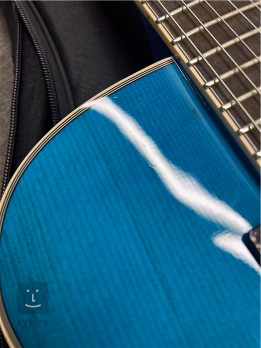 D'Angelico Premier SS Fabrizio Sotti Signature Fabrizio Blue (używane) - Gitara półakustyczna