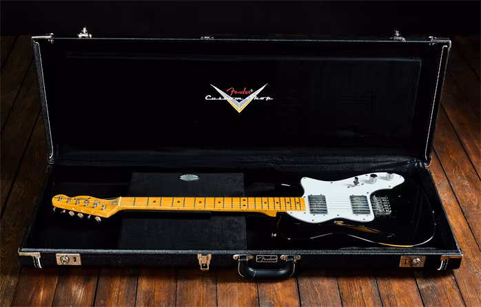 Fender 1974 Thinline Telecaster Custom Color Black - Gitara elektryczna