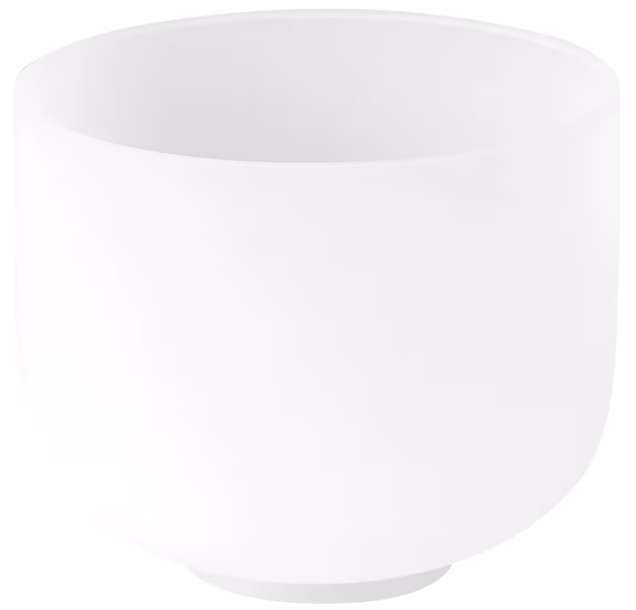 Sela 8" Crystal Singing Bowl Frosted B - 440 Hz - Misa tybetańska