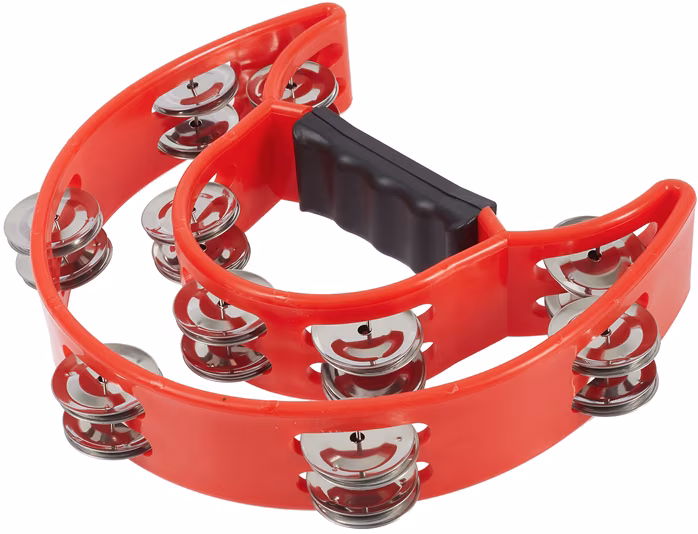 Cega Double Row Tambourine Red - Tamburyn