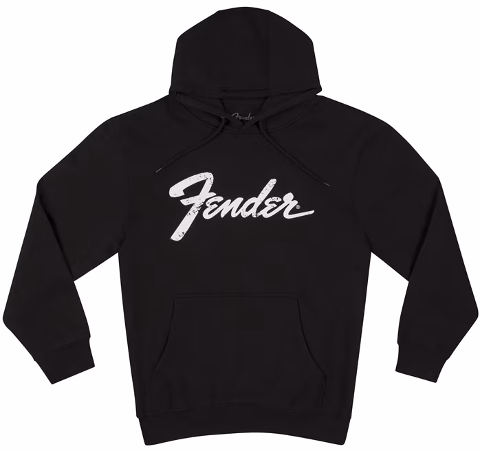 Fender Logo Date Back Hoodie Black XXL - Bluza