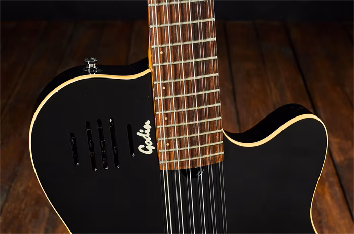 Godin 1999 A12 Black - Dwunastostrunowa hybrydowa gitara elektroakustyczna