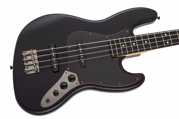 Fender MIJ LE Hybrid II Jazz Bass Noir RW BK - Elektryczna gitara basowa