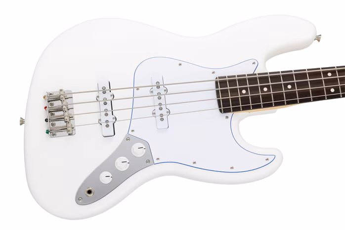 Fender MIJ LE Hybrid II Jazz Bass Blanc RW WH - Elektryczna gitara basowa