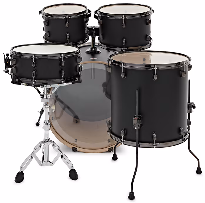 Premier Artist 22" 5pc Modern Rock Shell Pack  Matte Black - Zestaw perkusyjny