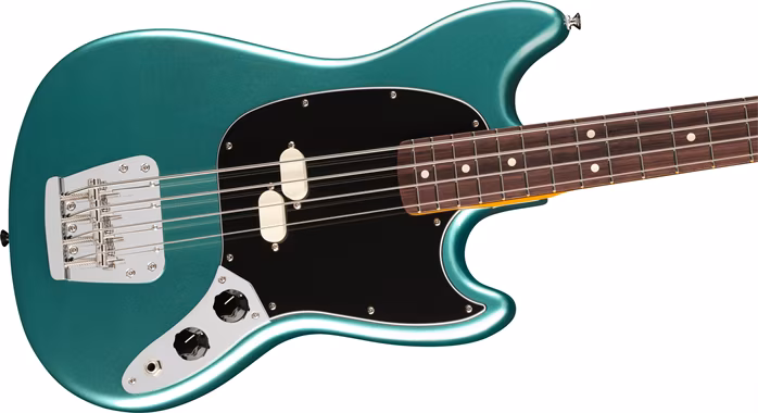 Fender American Professional Classic Mustang Bass RW Faded Sherwood Green Metallic - Elektryczna gitara basowa