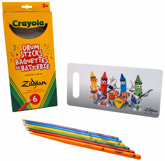 Zildjian Crayola Kids Drumsticks - Pałki hikorowe dla dzieci