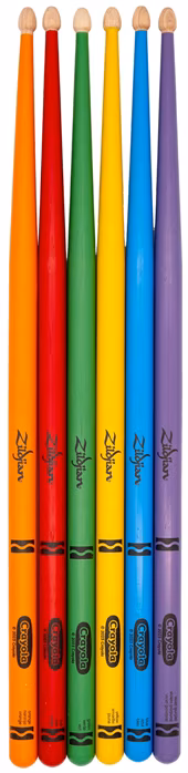 Zildjian Crayola Kids Drumsticks - Pałki hikorowe dla dzieci