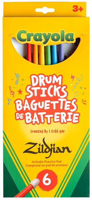 Zildjian Crayola Kids Drumsticks - Pałki hikorowe dla dzieci