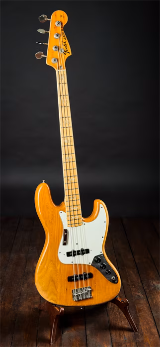 Fender 1975 Jazz Bass Natural - Elektryczna gitara basowa