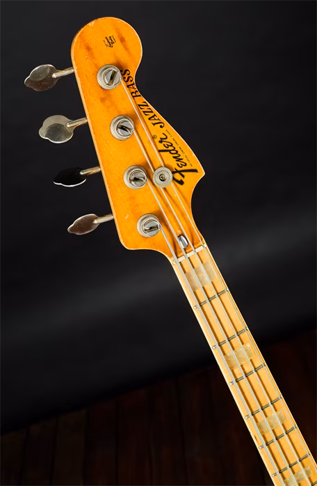 Fender 1975 Jazz Bass Natural - Elektryczna gitara basowa