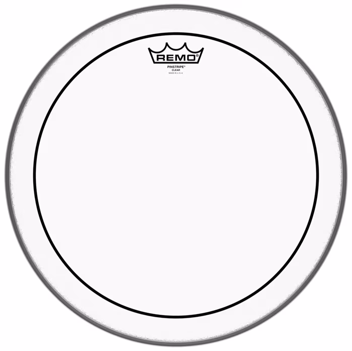 Remo 15" PinStripe Clear - Naciąg do tomów