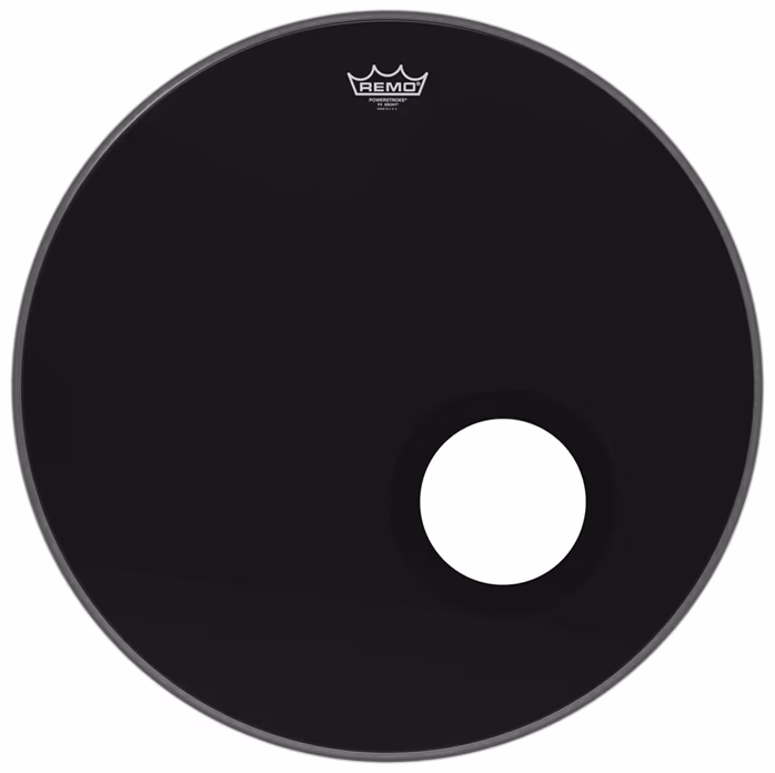 Remo 24" Powerstroke 3 Ebony  - Naciąg rezonansowy do bębna basowego
