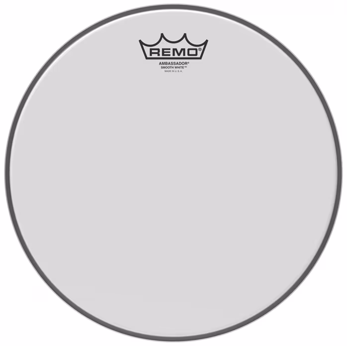 Remo 12" Ambassador Smooth White - Naciąg do tomów