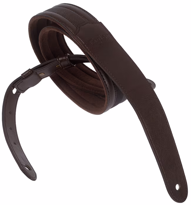 Taylor Taylor Slim Vegan Leather Strap, Chocolate Brown - Pas gitarowy