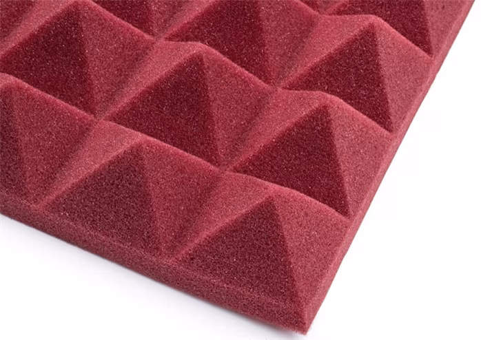 Gator Frameworks 12x12 Acoustic Pyramid Panel Burgundy 8 Pack - Gąbka akustyczna
