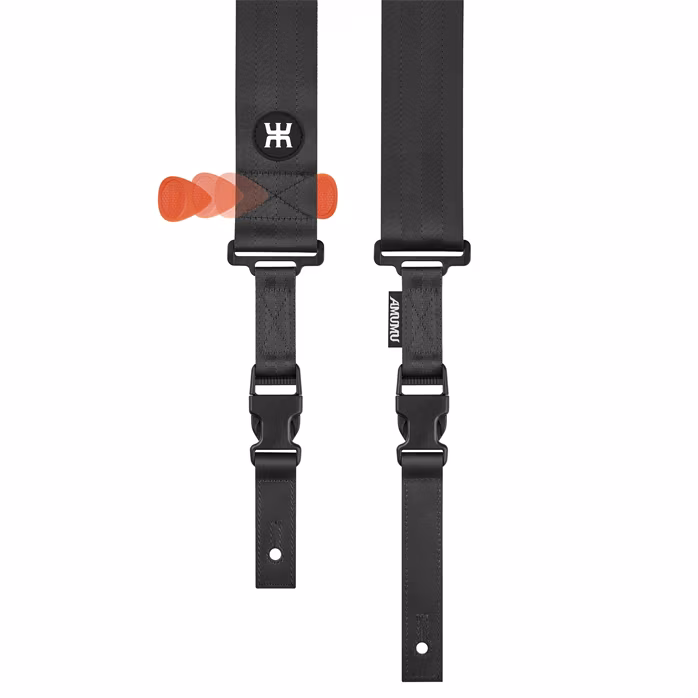 Amumu SNAPLOCK Black - Pas gitarowy