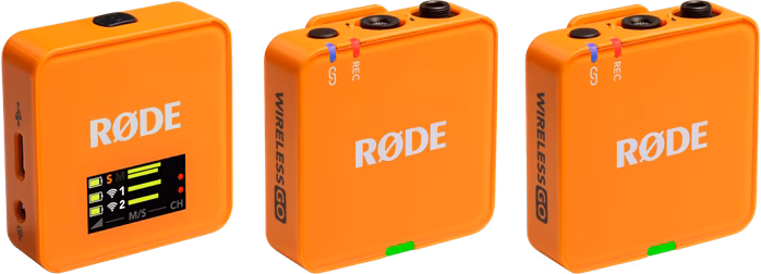 Rode Wireless GO Gen 3 - Orange - Podwójny zestaw bezprzewodowy