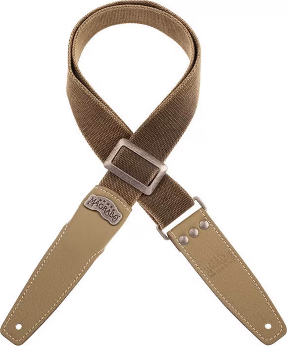 Magrabò Stripe SS Cotton Washed Olive Green / Pistachio 5 cm - Pas gitarowy